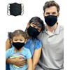 LOFBAZ Cloth Face Coverings Cotton Fabric with Filter Pocket Washable