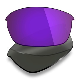 MRY Polarized Replacement Lenses for Oakley Flak Jacket Sunglasses ( Plasma Purple )