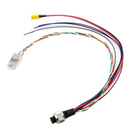 HangTon Cable for DJI Livox Mid-360 Avia LiDAR Sensor to Computer Ethernet Power Debugging, 1 to 3 Splitter, M12 Aviation A-Coded 12 Pin to RJ45 XT30 and Flying Leads, 15cm