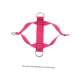 Mipcase 1 Pair Fitness Foot Strap Elastic Rope for Leg Stretching Hip Abduction and Daily Activities Multi Functional and Portable Fitness Equipment for Gym Office and Travel Random Color