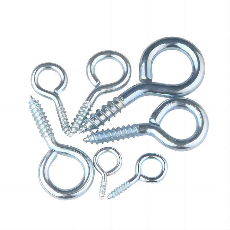 Qrity 20 PCS Eyelet Screws, 20mm Self Tapping Hook, Ring