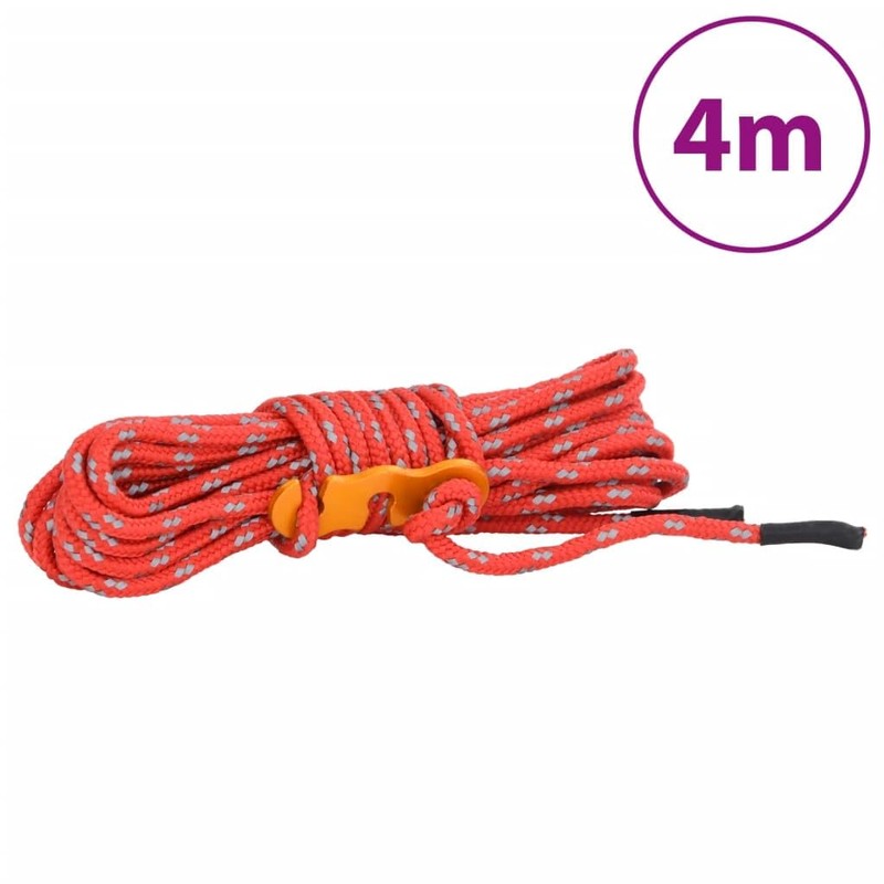 vidaXL Tent Lines Pack of 8, Tent Rope with Rope