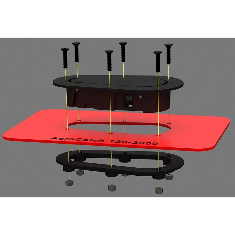 120-2100 AeroCatch Above Panel, Locking