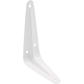 TERF® London Shelf Bracket White 100mm X 75mm (4 X 3 inch) Wall Mounted Shelving Support Corner Brackets Book Shelf Bracket Floating Shelve Bracket and Multi Purpose Use - Pack of 10