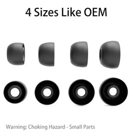 Vykyntow 8 Pairs Replacement Earbud Tips Compatible with TOZO A1/Crystal Pods/T12/NC9/T20/NC3/T10/T6/Golden X1 Wireless Earbuds, Silicone Ear Tips, Fits in Case, XS/S/M/L, with 3-in-1 Cleaner Kit