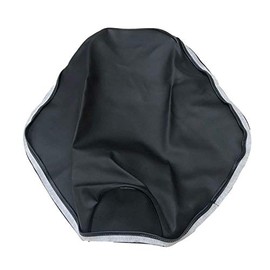 Crisparts CHRIS-YCH2035-C10 Motorcycle Seat Cover Yamaha Chappie Made in Japan (Thick Fabric) Seat Cover [Fabric Color: Black/Piping] Replacement Type (Refill)
