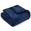 PAVILIA Navy Blue Throw Blanket for Couch, Twin Bed, Soft