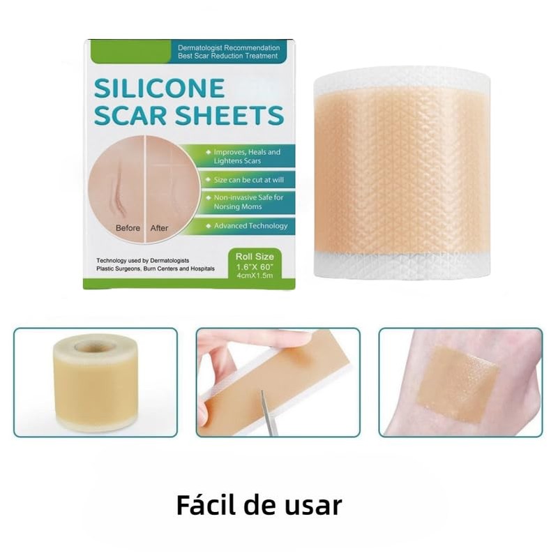 Parches de Silicona para Cicatrices (Rollo 3m) - Cinta Médica