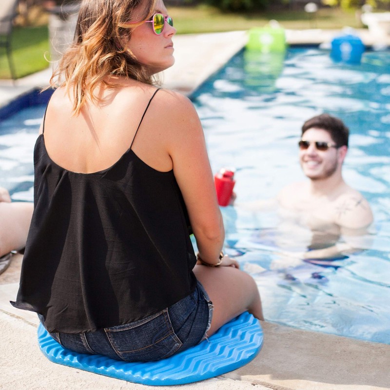 Texas Recreation Super Soft Oval Foam Cushion, Blue