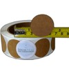 Natural Brown Kraft Color Coding Labels Round Circle Dots 1.5