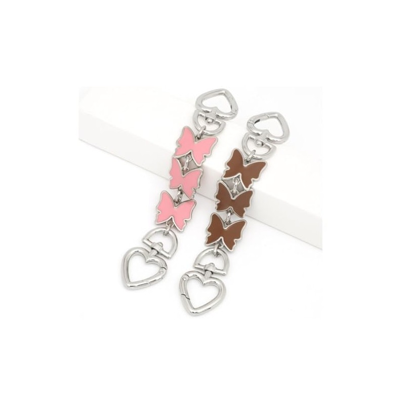 AUMEY Butterfly Purse Extension Chain,Metal Shoulder Extension Handbag Replacement Strap,
