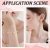 PONABEADIY Faceted Crystal Glass Transparent Beads for Bracelet Making
