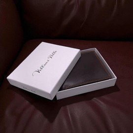 Velluci Pelle Genuine Leather RFID Blocking Men's Wallet - Genuine Top Grain Leather Wallet with Luxury Gift Box (Brown)