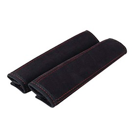 L&P Car Design GmbH 2 Piece Seat Belt Pads Soft Microfibre Shoulder Pads Shoulder Pads Pads Padded Strap Shoulder Black
