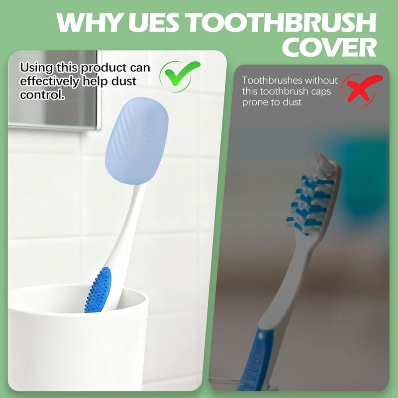 Lapfoon - Juego de 6 fundas para cepillo de dientes,