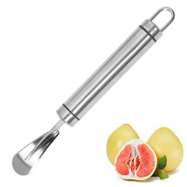 304 Stainless Steel Citrus Peeler Grapefruit Peeling Tool Household Curved Handle Fruit Peeler Tool Suitable for grapefruit orange lemon etc