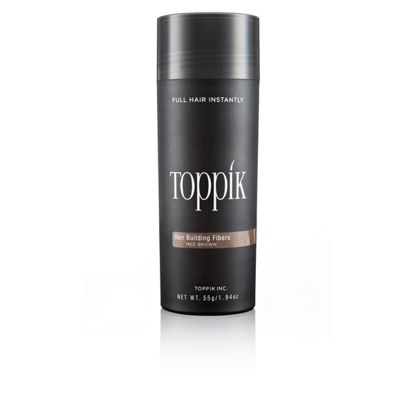 Toppik hair fibres for extra fullness, volume. mid-brown