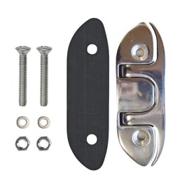 MarineNow 4-1/2" Folding Cleat Marine Grade 316 Stainless Steel (4.5") (04-Pack)