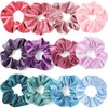 Triko 12 Coleteros de Seda Satinada de 4.5 Pulgadas, Scrunchies