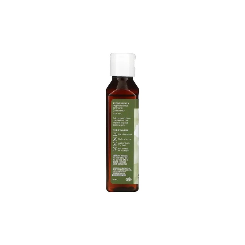Aura Cacia aceite de ricino orgánico 118 ml | fortalece