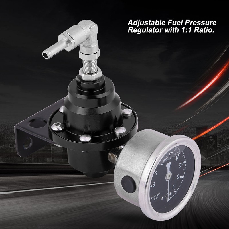 Universal Aluminum Car 160psi Adjustable 1: 1 Fuel Pressure Regulator