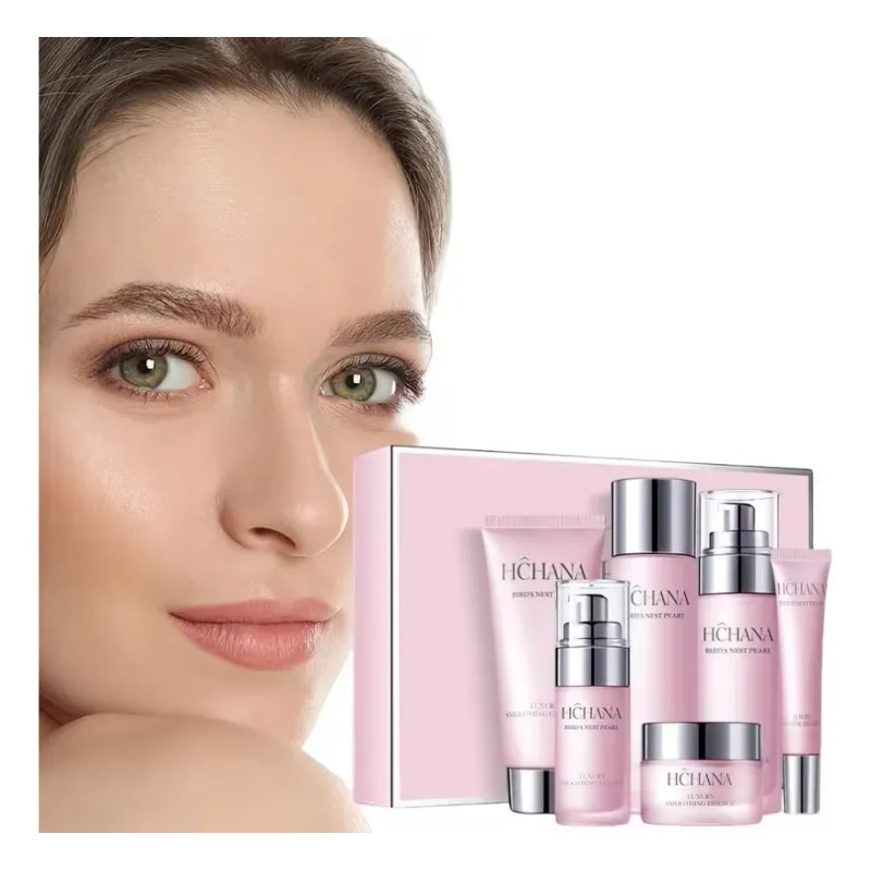 Set 6 Piezas Tratamiento Facial Hidratante Hchana Birds Nest