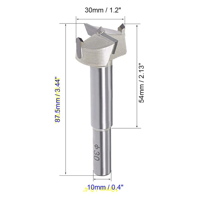MACHSWON Forstner Drill Bits Tungsten Carbide Wood Hole Saw Opener