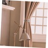 GRIRIW 2pcs Elegant Silver Diamond Curtain Tiebacks Drapery Hooks for
