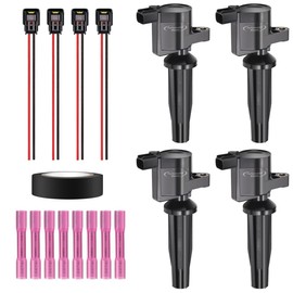 VERSAINSECT ter Set of 4 Ignition Coils & Pigtail Connector Wiring Harness Kit Compatible with Ford Escape Focus Mazda 3 Tribute Mercury Mariner 2.0L 2.3L Replacement for DG507 DG541 C1453