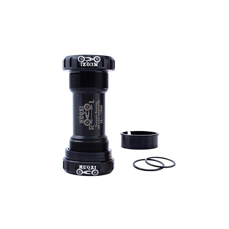 VOANZO Black Mountain Bike 68-73mm Bottom Bracket Housing Thread BC1.37