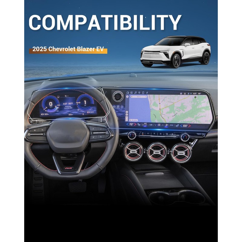 2025 Chevy Blazer EV Anti Glare Fingerprint Screen Protector Matte
