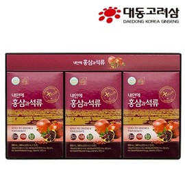 Daedong Koryo Ginseng Inside Red Ginseng and Pomegranate 50mlx30 Packets Red Ginseng Pomegranate Collagen Solution / 대동고려삼 내안에 홍삼과 석류 50mlx30포 홍삼 석류 콜라겐 솔루션