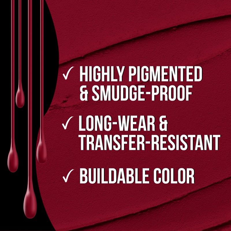 Sacha Cosmetics Intense Matte Lip Velvet Liquid Lipstick, Long-Lasting Velvet