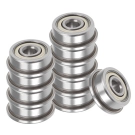 Kozelo F623ZZ Flanged Ball Bearing - [3 x 10 x 4 mm] Replacement Wheel Bearing for Wheelbarrow Lawn Mower Hand Truck Axle Use Chrome Steel ABEC1 Pack of 10