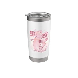 Happy Axolotl family, mother with baby, mexicanwalkingfish Stainless Steel Insulated Tumbler