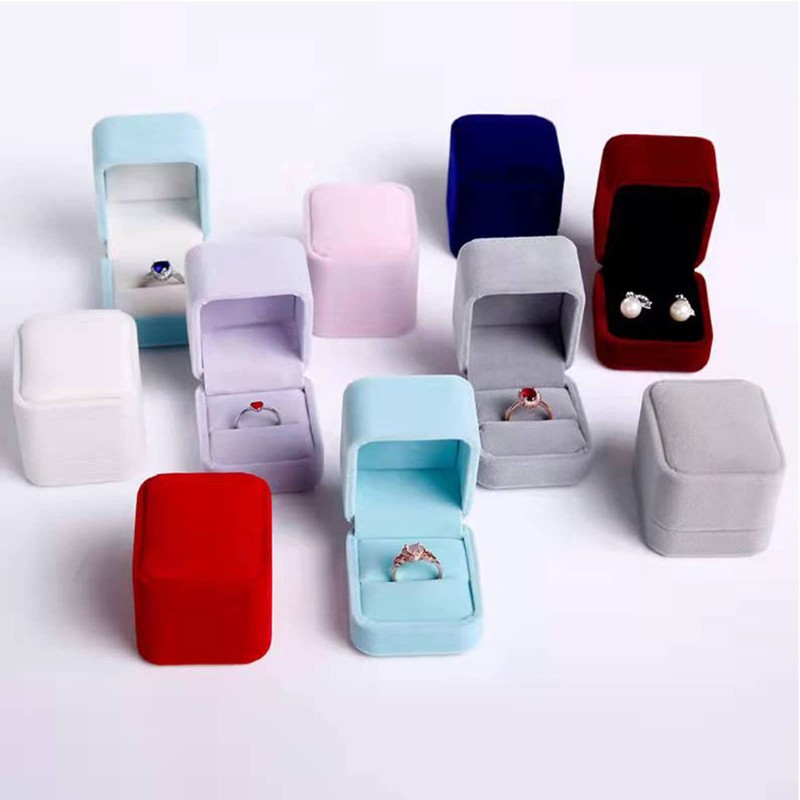 TIANYING Ring Case,Velvet Engagement Ring Box,Earring Case,Jewelry Gift Box,Ring Storage