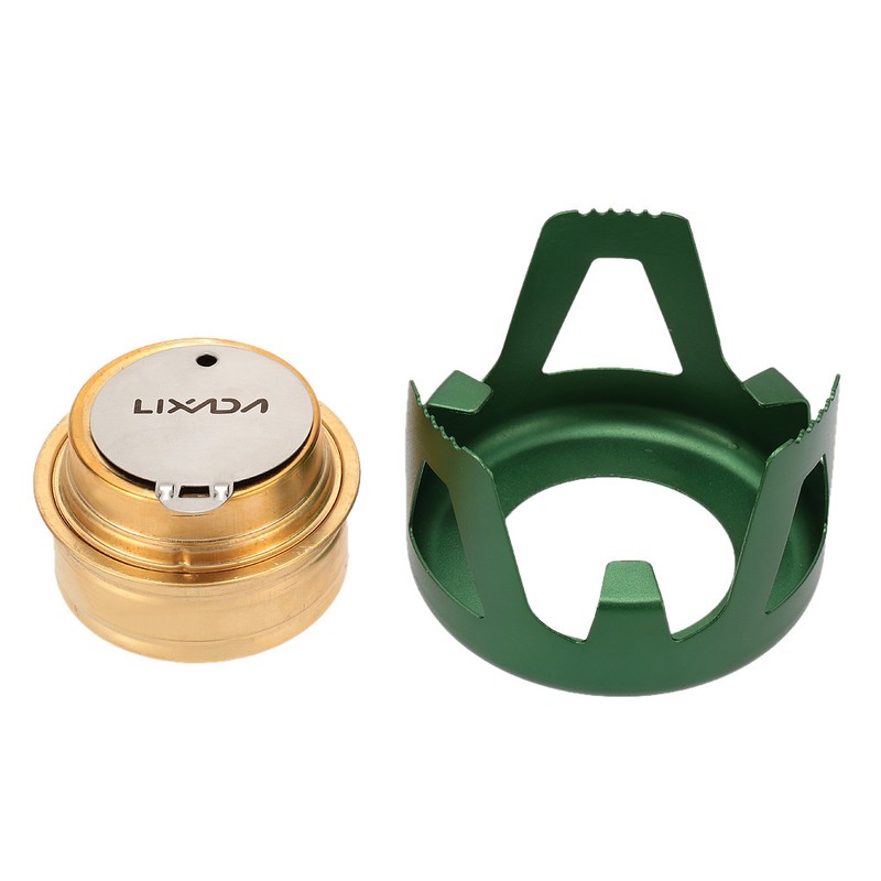 Lixada Copper Alloy Portable Mini Ultra-light Spirit Burner Alcohol Stove