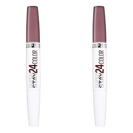 Maybelline New York Lippenstift, Super Stay 24H, Flüssig und langanhaltend, Nr. 310 Bois de Mauve, 5g (Packung mit 2)