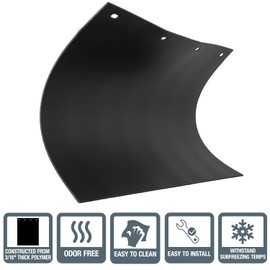 Buyers Products RC30PPB, 2 Pack, Super Durable Black Polymer Mudflaps 24x30 Inch, Mud Flaps are NOT Rubber