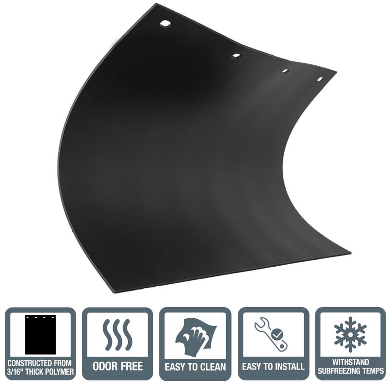 Buyers Products RC30PPB, 2 Pack, Super Durable Black Polymer Mudflaps