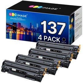 GPC Image Compatible 137 Toner Cartridges Replacement for Canon 137 CRG137 Black Toner Cartridge CRG 137 to Use with Imageclass D570 MF236n MF232w MF216n MF244dw MF242dw MF240(4 Pack, 137 Black Toner)