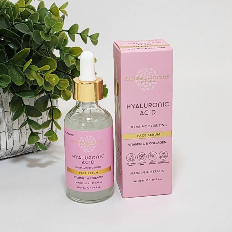 Natural Infusion Hyaluronic Acid Face Serum w/ Vitamin C &
