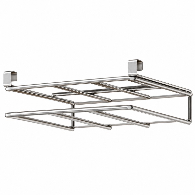 Stainless Steel Under-Cabinet Organizer for Kitchen Storage – Hanging Rack