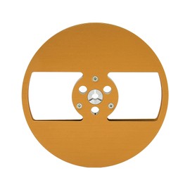 1/4 7 Inch Empty Tape Reel Aluminum Alloy 2 Holes Universal Open Reel Takeup Reel for Nab Opening Machine Part for TEAC Gold