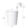 Dahey 10 Pcs Hanging Flower Pots Metal Iron Bucket Planter