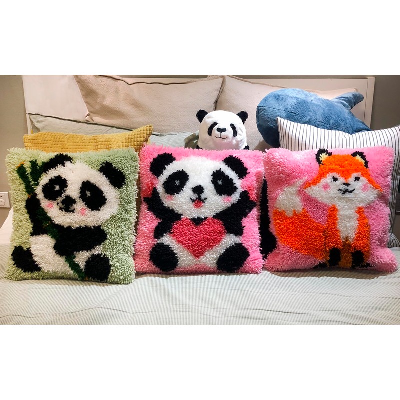 HAPYPando Latch Hook Kits for Adults/Kids Pattern Printed Latch Hook