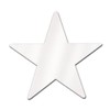 9" Foil White Star Cutout
