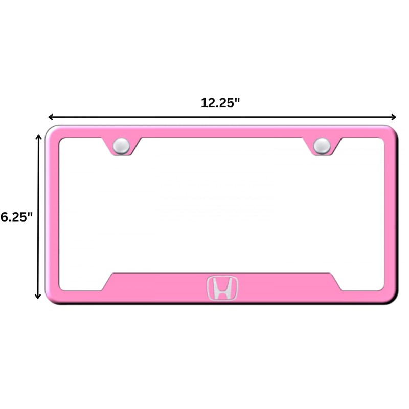 Au-TOMOTIVE GOLD Logo Stainless Steel License Plate Frame for Honda