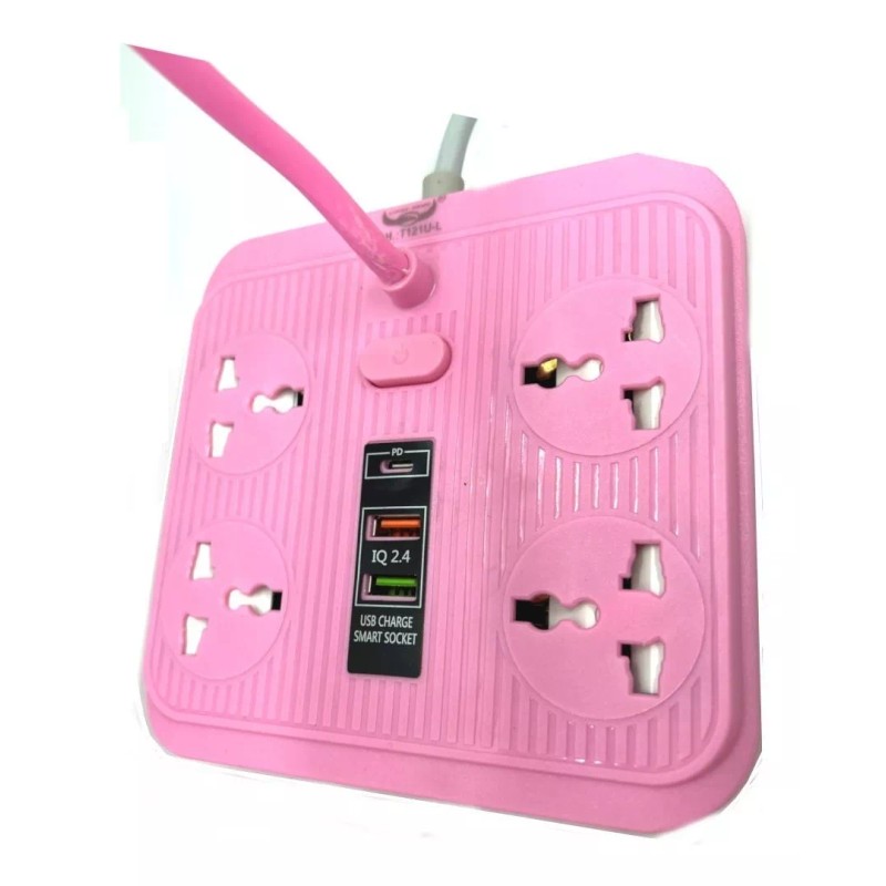 ArgenMex Lámpara De Escritorio Led Niñas Con 4 Salidas/tomas Y