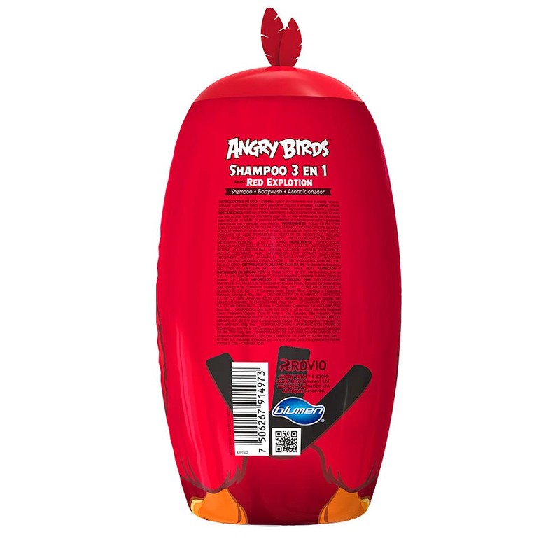 Blumen Shampoo 3 En 1 Angry Birds 2d 500 Ml